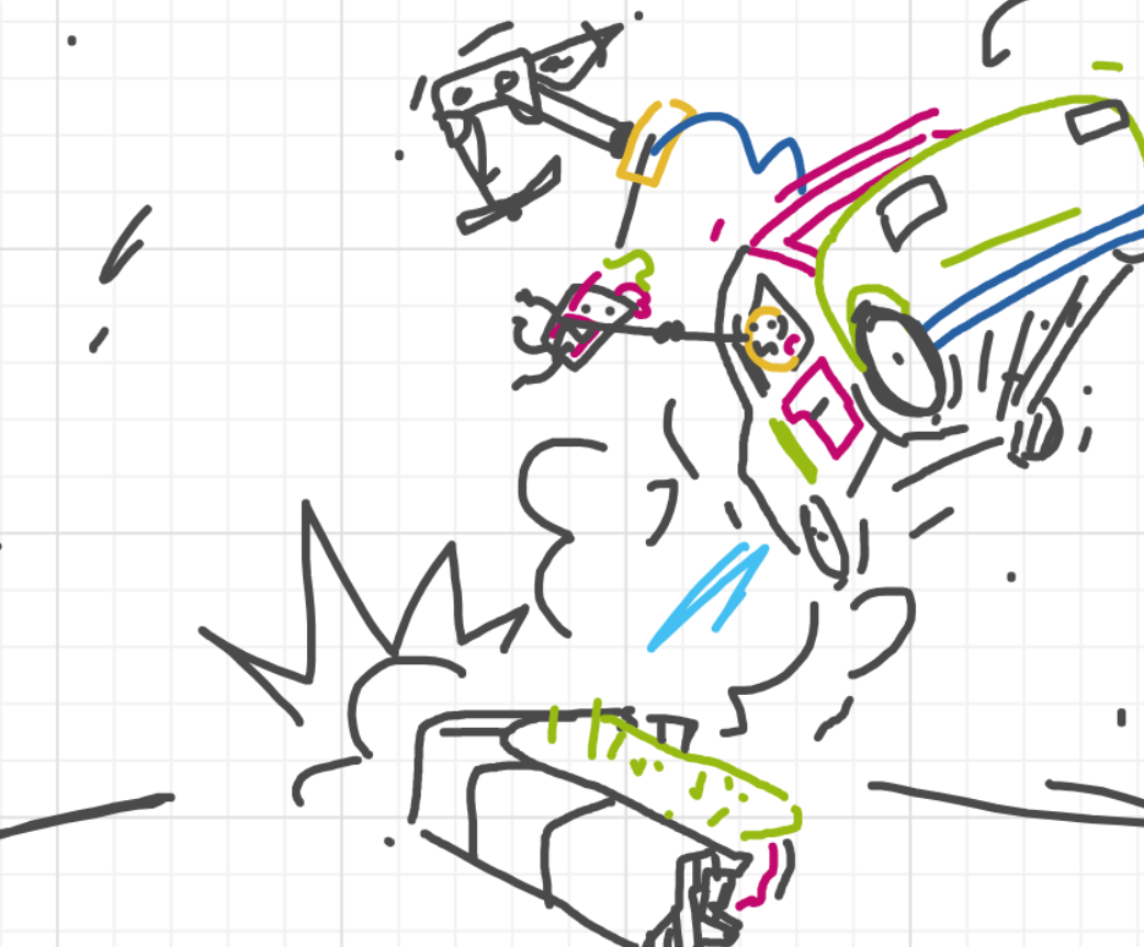 A panel from I've Been Everywhere, Man, episode nine of the Board Boards object show by Furretwalk/WalkingFurret.